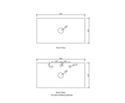 QUARTZ STONE 900X465X20MM VANITY TOP FIL Kitchen Bathroom