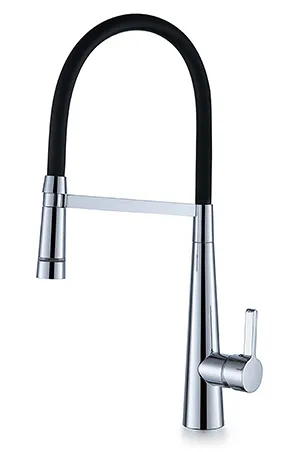 PULL OUT LED KITCHEN MIXER CHROME WITH BLACK