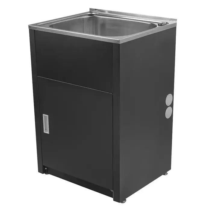 45L LAUNDRY TUB White and Black FIL Kitchen Bathroom