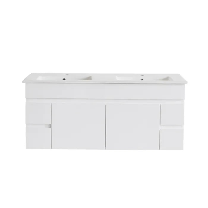 PAVIA 1200X460 VANITY WH D BOWL