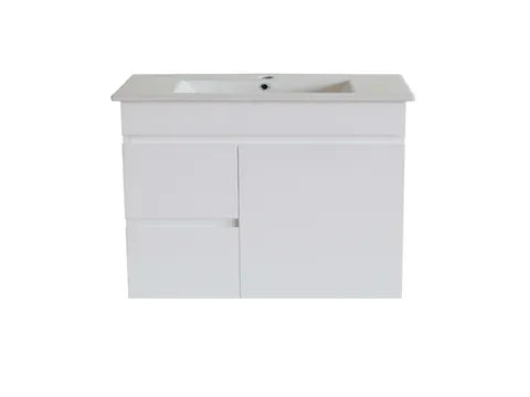 PAVIA STANDARD 750X460 WH LEFT HAND DRAWER VANITY