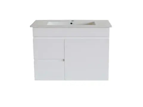 PAVIA STANDARD 750X460 WH LEFT HAND DRAWER VANITY FIL Kitchen Bathroom