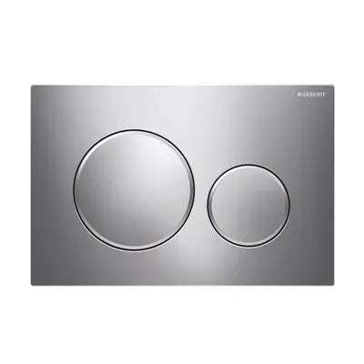 SIGMA20 DUAL FLUSH BUTTON ROUND CHROME WITH MATT TRIM FIL Kitchen Bathroom
