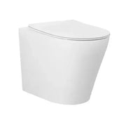 ALZANO RIMLESS WALL FACE PAN SLIM SEAT - MATT WHITE FIL Kitchen Bathroom