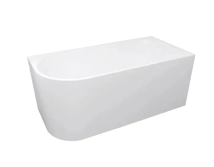 Inspire Gloss White Back To Wall Freestanding Bathtub Left Corner IS