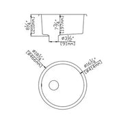KITCHEN SINK QUARTZ UNDERMOUNT MATTE BLACK 466mm POSEIDON