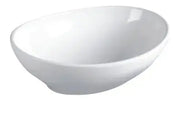 BASIN OVAL 400X345X145 GLOSS WHITE FIL Kitchen Bathroom