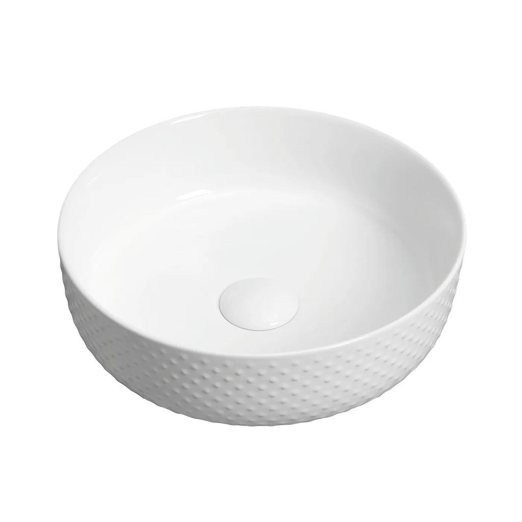 GOLF BALL BASIN 355X355 WHITE/PINK