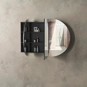 BONDI 1500X900 SHAVING CABINET BLACK OAK FIL Kitchen Bathroom