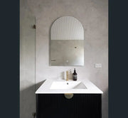 MATTE BLACK MARLO 750MM WALL HUNG VANITY FIL Kitchen Bathroom