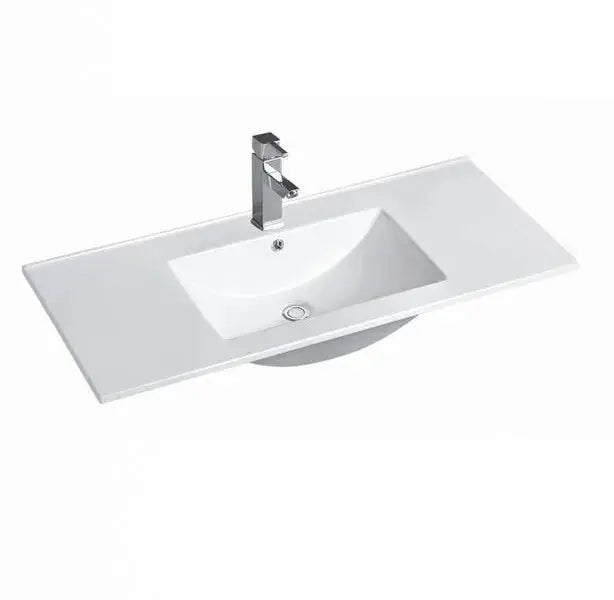 SlimLine Ceramic Top  Single Bowl with Overflow 600mm/750mm/900mm/1200mm - FIL Kitchen Bathroom