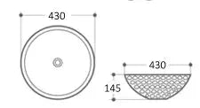 GOLF BALL GOLD BASIN 430X430 FIL Kitchen Bathroom