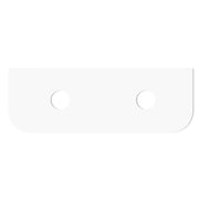 BONDI SATIN WHITE FLUTED 1500X460 CURVE VANITY FIL Kitchen Bathroom