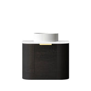 BONDI BLACK OAK 600X460 CURVE VANITY FIL Kitchen Bathroom