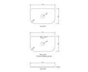 BONDI SATIN WHITE FLUTED 750X460 CURVE VANITY FIL Kitchen Bathroom