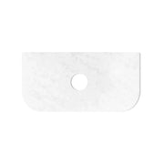 BONDI SATIN WHITE FLUTED 900X460 CURVE VANITY FIL Kitchen Bathroom