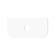 BONDI SATIN WHITE FLUTED 900X460 CURVE VANITY FIL Kitchen Bathroom