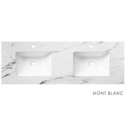 SATIN WHITE BOSTON 1500MM WALL HUNG DOUBLE BASIN VANITY FIL Kitchen Bathroom