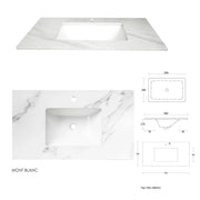 LIGHT GREY BOSTON 750MM WALL HUNG VANITY FIL Kitchen Bathroom