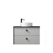 LIGHT GREY BOSTON 750MM WALL HUNG VANITY FIL Kitchen Bathroom