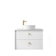 SATIN WHITE BOSTON 750MM WALL HUNG VANITY FIL Kitchen Bathroom