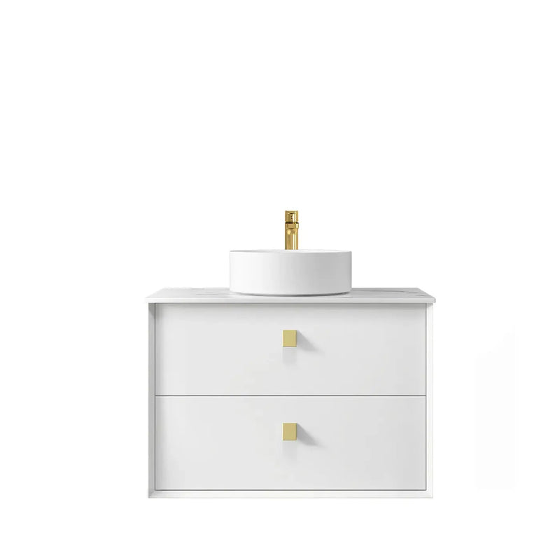 SATIN WHITE BOSTON 750MM WALL HUNG VANITY FIL Kitchen Bathroom