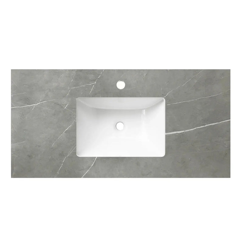 LIGHT GREY BOSTON 750MM WALL HUNG VANITY FIL Kitchen Bathroom
