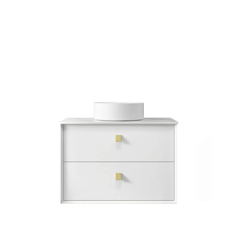 SATIN WHITE BOSTON 750MM WALL HUNG VANITY FIL Kitchen Bathroom