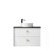 SATIN WHITE BOSTON 750MM WALL HUNG VANITY FIL Kitchen Bathroom
