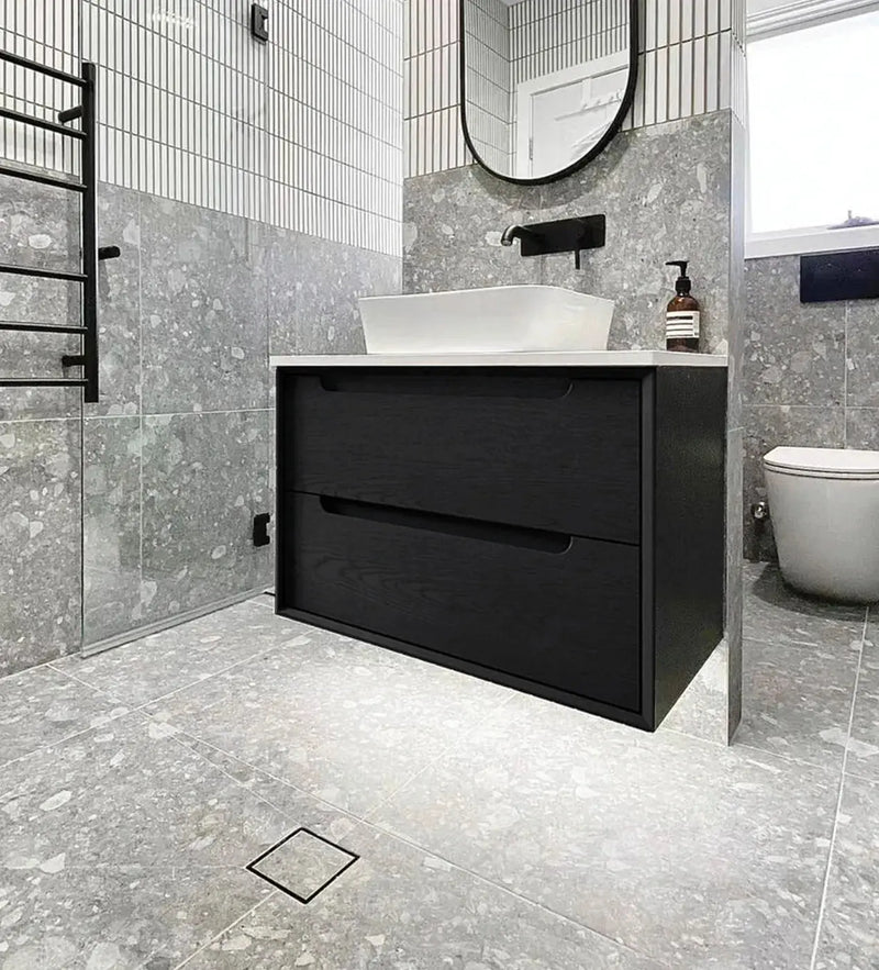 Smart Tiles Waste 114 Solid Square Brass Chrome/Matte Black/Brushed Gold FIL Kitchen Bathroom