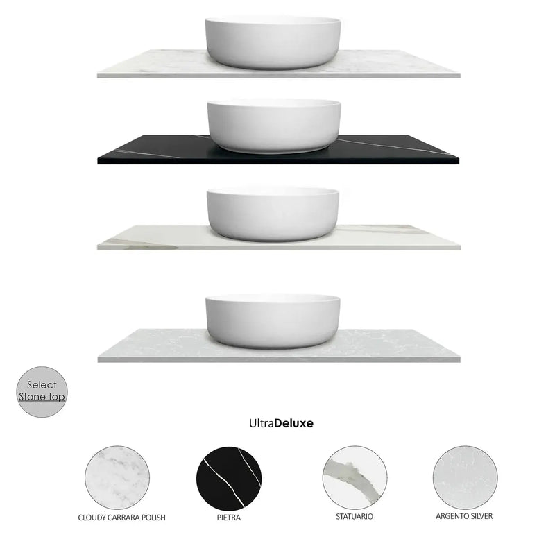 LIGHT GREY BOSTON 900MM WALL HUNG VANITY FIL Kitchen Bathroom