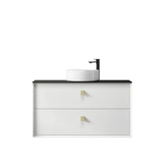 SATIN WHITE BOSTON 900MM WALL HUNG VANITY FIL Kitchen Bathroom
