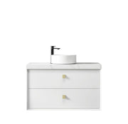 SATIN WHITE BOSTON 900MM WALL HUNG VANITY FIL Kitchen Bathroom