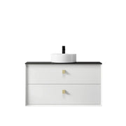 SATIN WHITE BOSTON 900MM WALL HUNG VANITY FIL Kitchen Bathroom