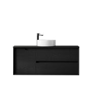 BLACK OAK BYRON 1200MM WALL HUNG VANITY FIL Kitchen Bathroom
