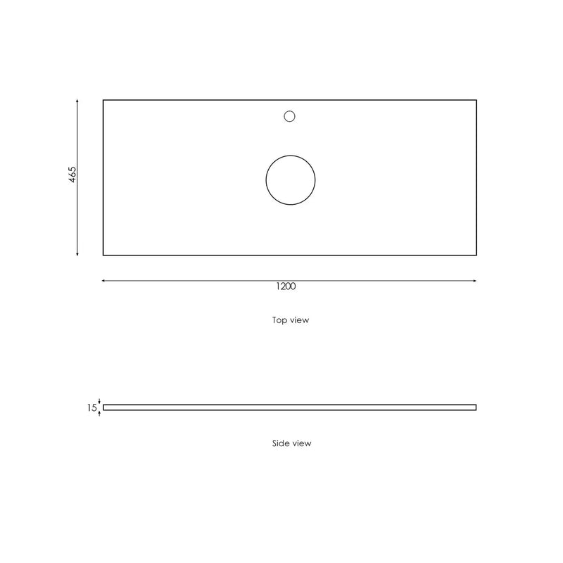 BLACK OAK BYRON 1200MM WALL HUNG VANITY FIL Kitchen Bathroom