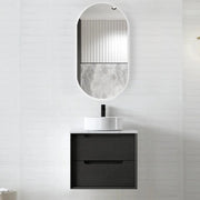 BLACK OAK BYRON 600MM WALL HUNG VANITY FIL Kitchen Bathroom