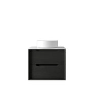 BLACK OAK BYRON 600MM WALL HUNG VANITY FIL Kitchen Bathroom
