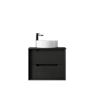 BLACK OAK BYRON 600MM WALL HUNG VANITY FIL Kitchen Bathroom