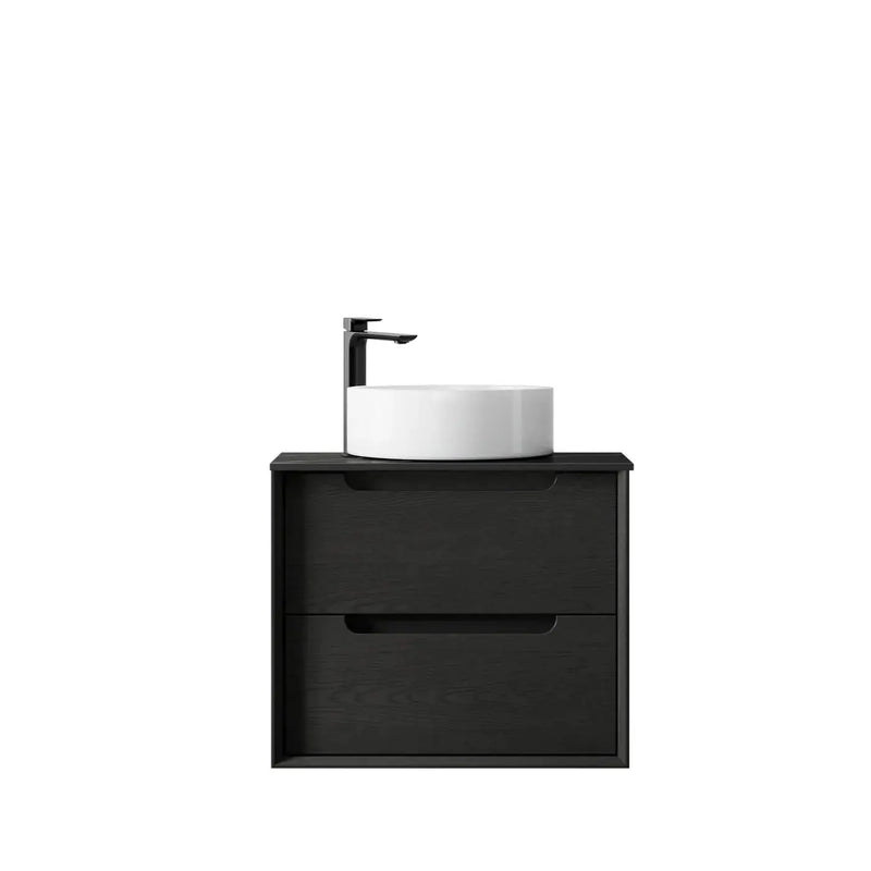BLACK OAK BYRON 600MM WALL HUNG VANITY FIL Kitchen Bathroom