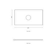 BLACK OAK BYRON 600MM WALL HUNG VANITY FIL Kitchen Bathroom