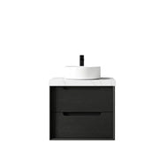 BLACK OAK BYRON 600MM WALL HUNG VANITY FIL Kitchen Bathroom