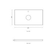 NATURAL OAK BYRON 600MM WALL HUNG VANITY FIL Kitchen Bathroom