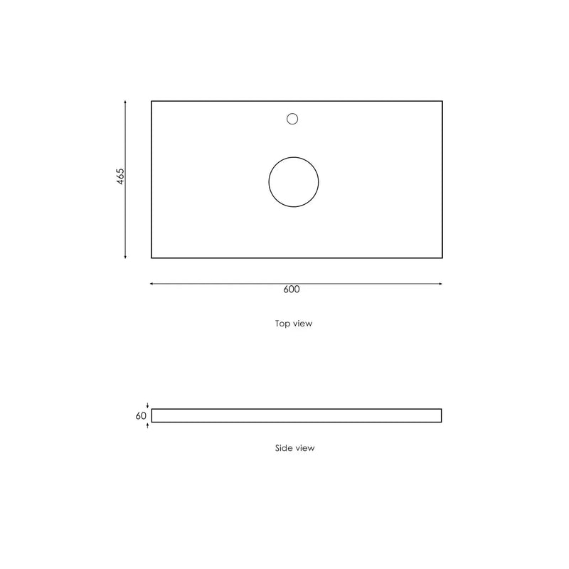 NATURAL OAK BYRON 600MM WALL HUNG VANITY FIL Kitchen Bathroom