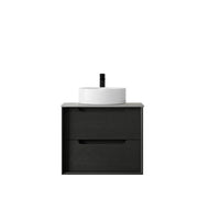BLACK OAK BYRON 600MM WALL HUNG VANITY FIL Kitchen Bathroom