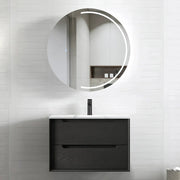 BLACK OAK BYRON 750MM WALL HUNG VANITY FIL Kitchen Bathroom