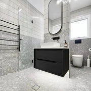 BLACK OAK BYRON 750MM WALL HUNG VANITY FIL Kitchen Bathroom