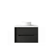 BLACK OAK BYRON 750MM WALL HUNG VANITY FIL Kitchen Bathroom