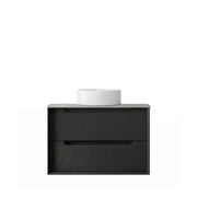 BLACK OAK BYRON 750MM WALL HUNG VANITY FIL Kitchen Bathroom