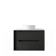 BLACK OAK BYRON 750MM WALL HUNG VANITY FIL Kitchen Bathroom